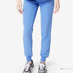 Cecil Blue Figs Jogger Scrub Pants XS TALL